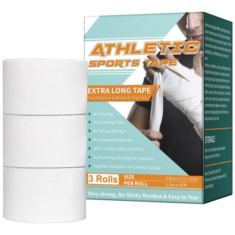 Elastic Sports Tape Cotton Elastic Kinesiology Therapeutic Athletic Tape 1.5inchx45ft Kinesiology Therapeutic Sports Tape